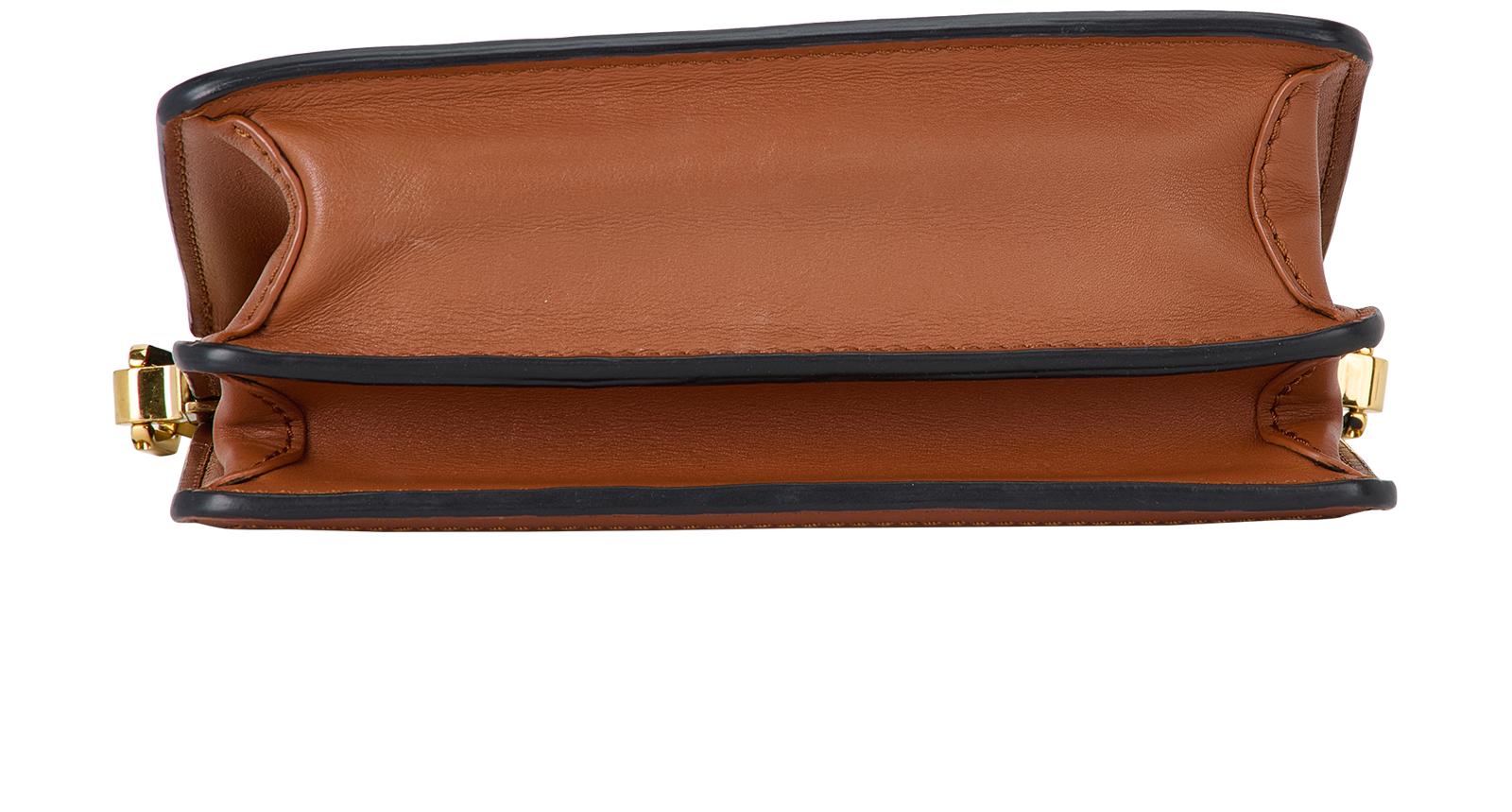 Mini Dauphine, &pound;1,200, Handbags, Brown/White, Leather, Top view